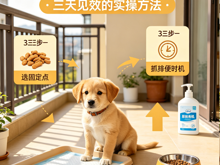 狗狗定点排便训练，三天见效的实操方法