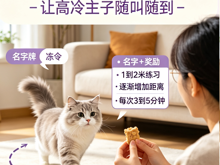 猫咪召回训练，让高冷主子随叫随到