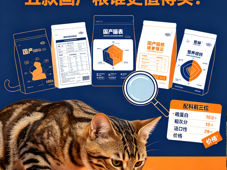 热门猫粮深度测评，五款国产粮谁更值得买？