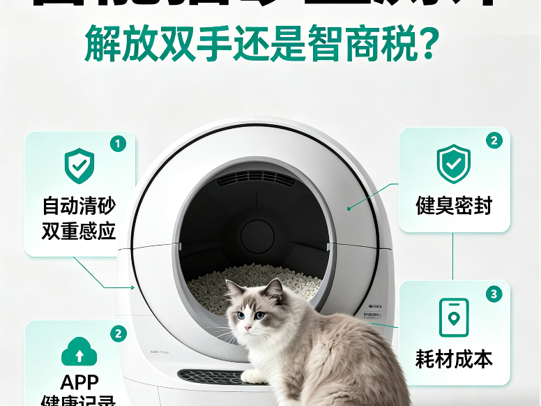 智能猫砂盆测评，解放双手还是智商税？