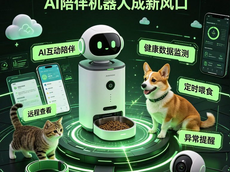 宠物智能用品趋势，AI陪伴机器人成新风口